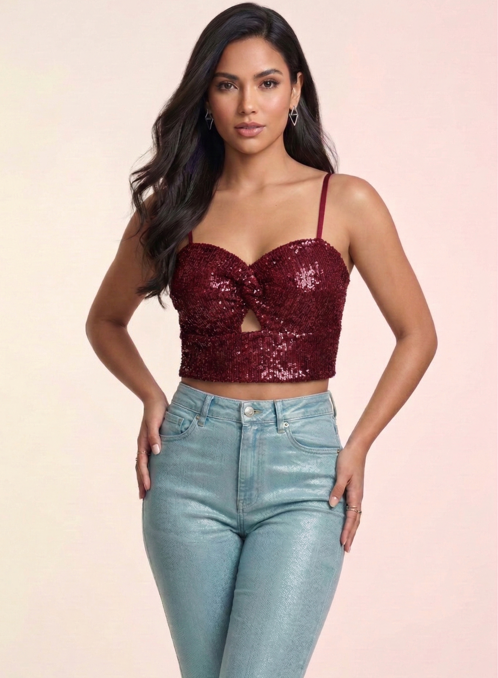 Top Bustier de Lentejuelas