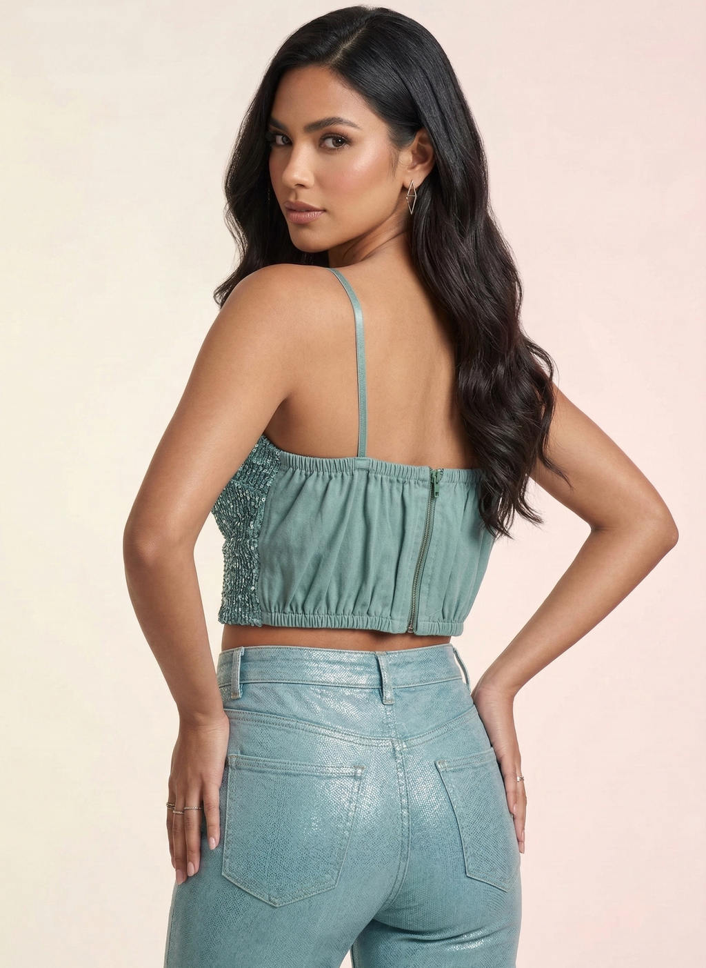 Top Bustier de Lentejuelas