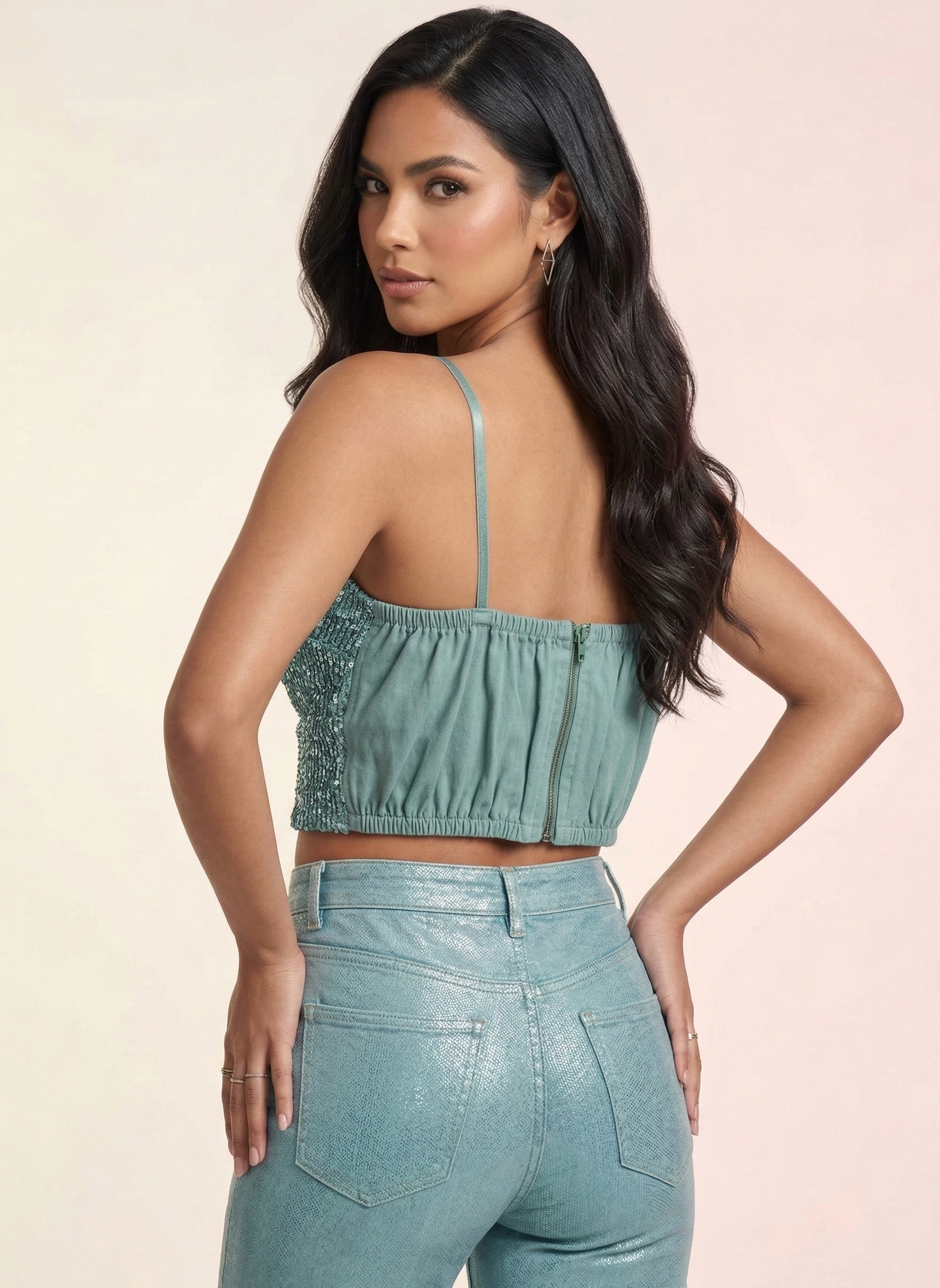 Top Bustier de Lentejuelas