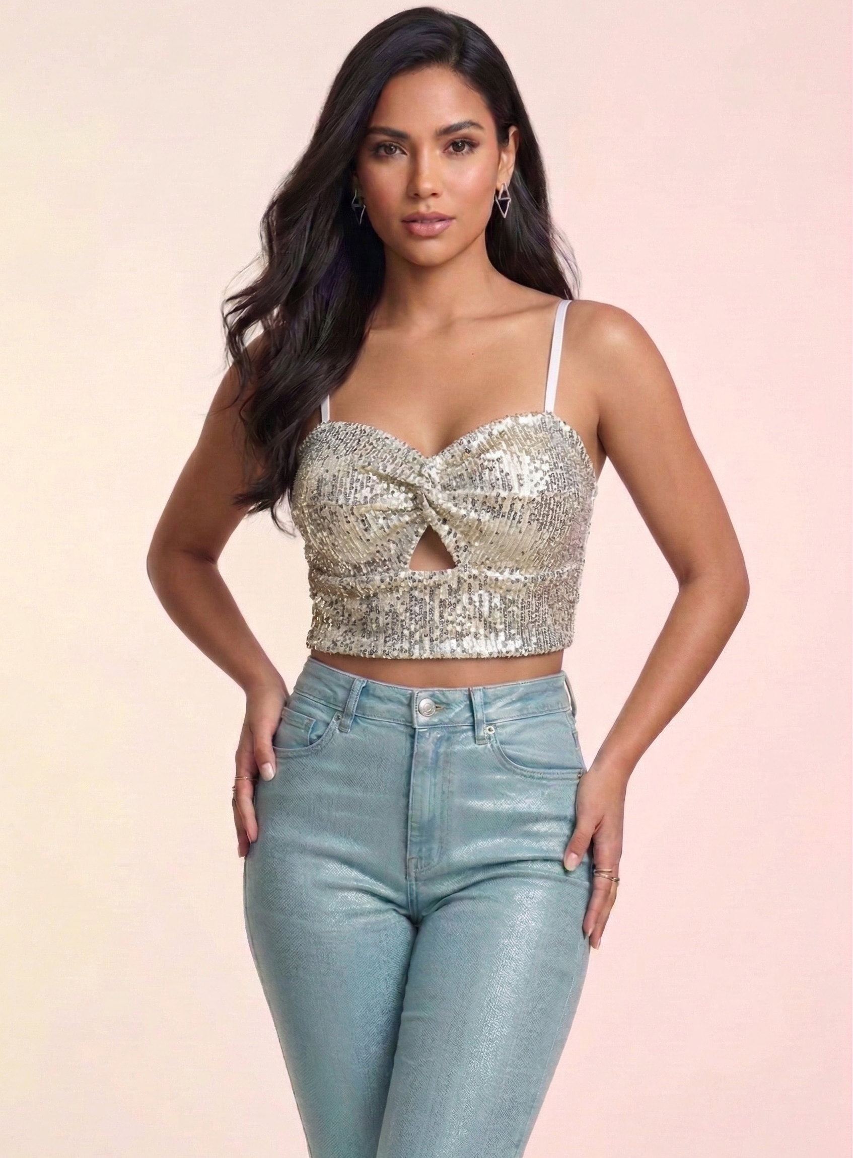 Top Bustier de Lentejuelas